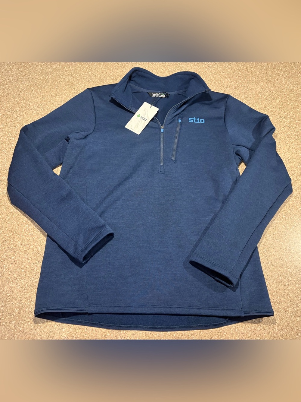 NWT Stio Men’s Glide Power Stretch Half Zip Fleece Mountain Shadow Blue $149